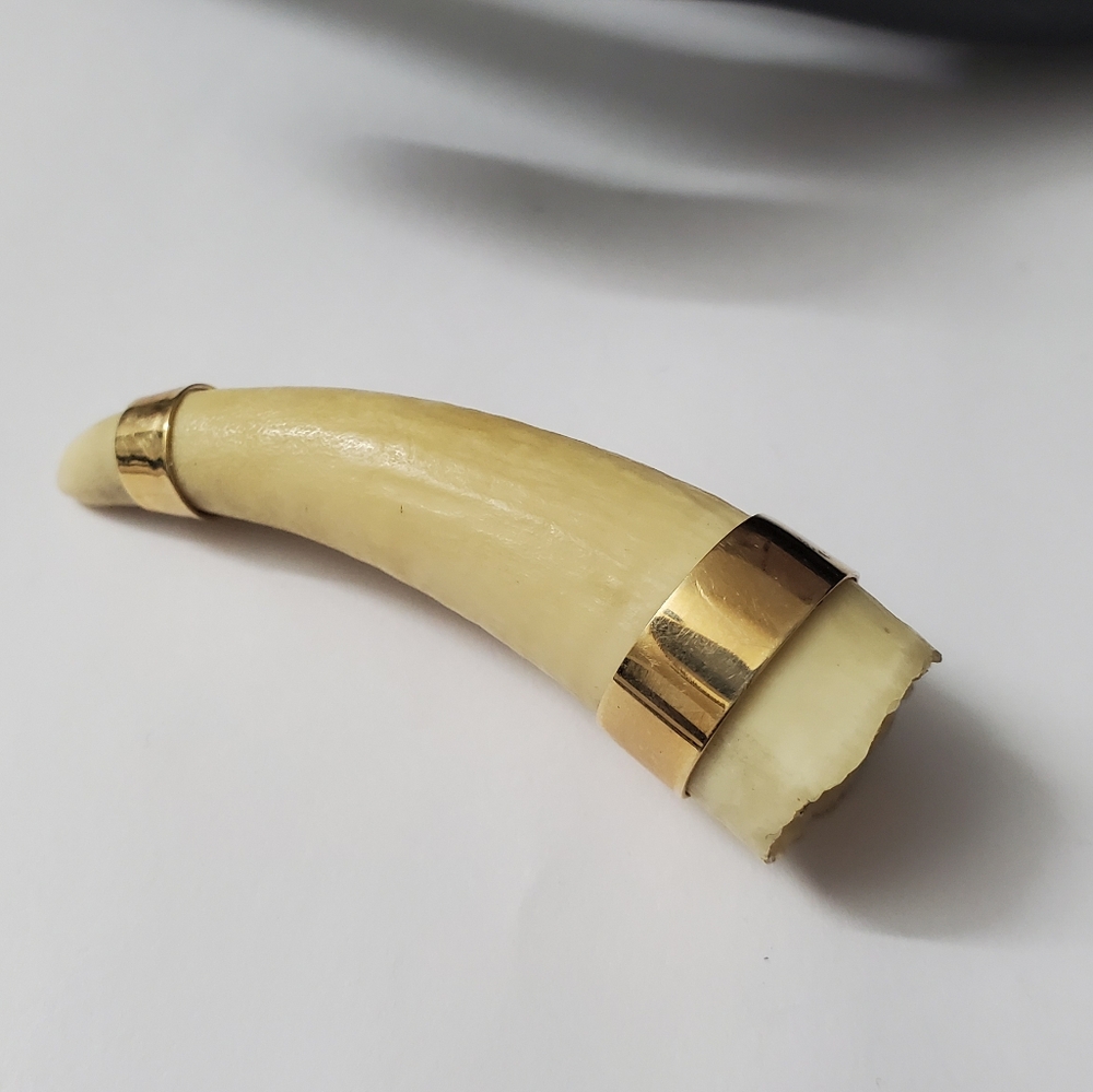 14K Gold Cornucopia Brooch